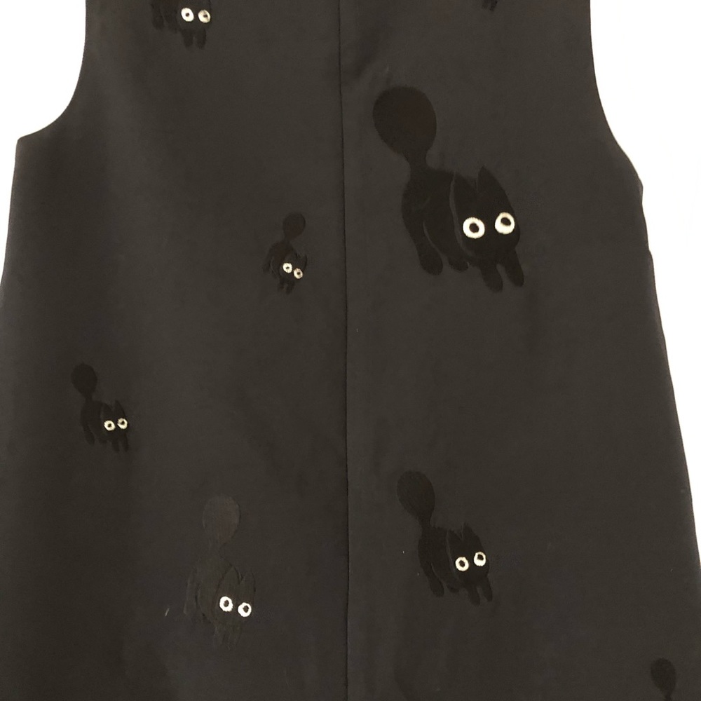Black dress with cats - Picture 5 of 6